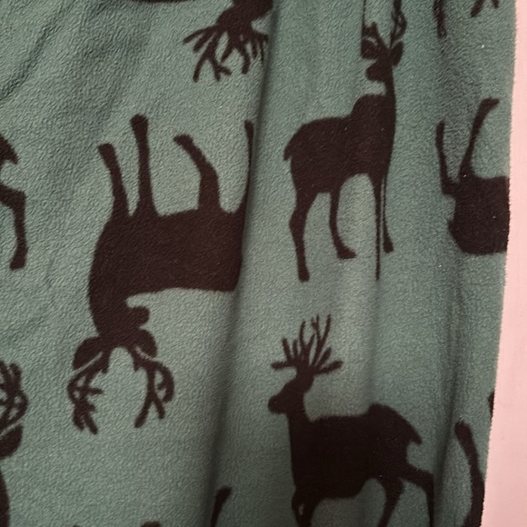 Merona green fleece pajama pants with black deer size xxl - Picture 5 of 5